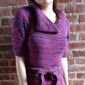 Mudd purple striped sweater dress